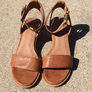 Frye sandals ankle strap
